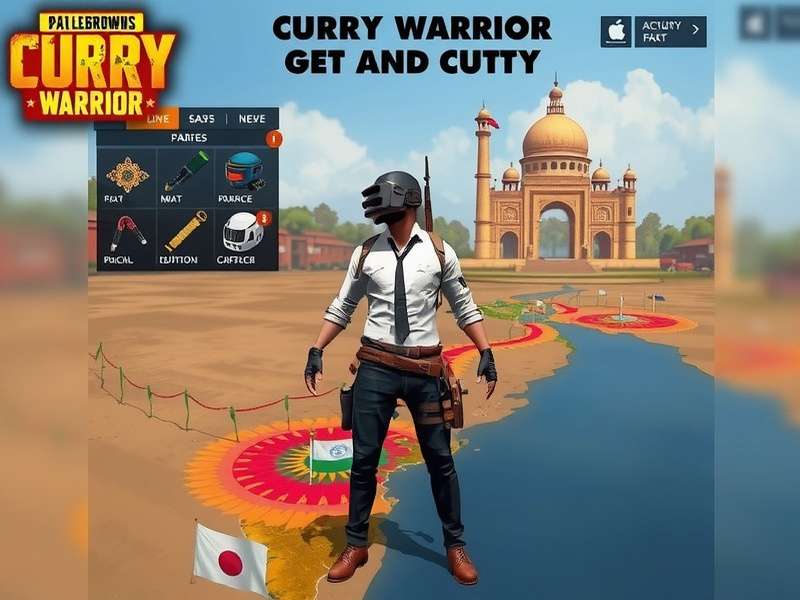 PUBG Curry Warrior character customization options